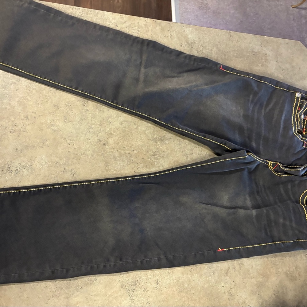 True Religion Dark Gray Bootcut Jeans